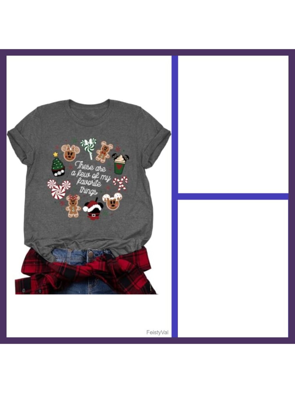 Women Christmas Graphic Tee Short Sleeve Crew Neck Cotton Blend Holiday T-Shirt